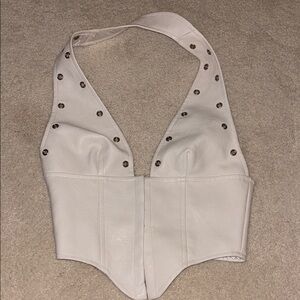 Princess Polly White Halter Top